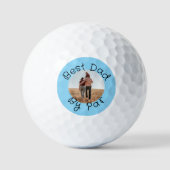 Best Dad By Par Personalized Photo Golf Gift Golfball (Vorderseite)