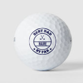 Best Dad By von Personalized Golfer Name Golfball (Vorderseite)