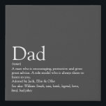 Best Dad Daddy Father Papa Ever Definition Gray Künstlicher Leinwanddruck<br><div class="desc">Personalise for your special dad,  daddy,  papa or father to create a unique gift for Father's day,  birthdays,  Christmas or any day you want to show how much he means to you. A perfect way to show him how amazing he is every day. Designed by Thisisnotme©</div>