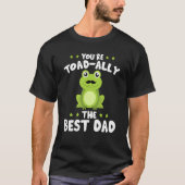 Best Dad Daddy Frog Toad ally Fathers Day Toad Fro T-Shirt (Vorderseite)