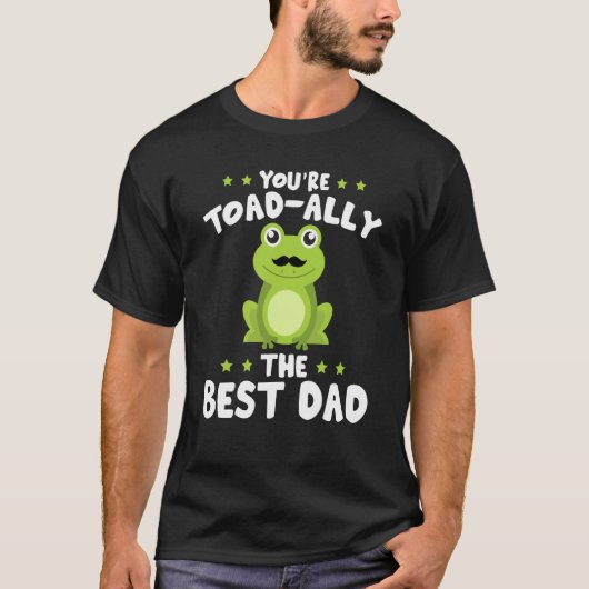 Best Dad Daddy Frog Toad ally Fathers Day Toad Fro T-Shirt (Vorderseite)