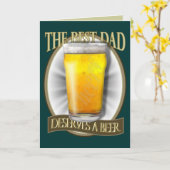 Best Dad Deserves A Beer Karte (Gelbe Blume)