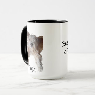 Best Dad Dog ,Photo And Name, Mug Tasse