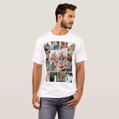 Best Dad Ever 16 Photo Collage Personalized Father T-Shirt (Vorne ganz)