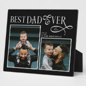  Best Dad Ever 2 Photos Modern Fathers Day Gifts Fotoplatte (Seite)