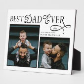  Best Dad Ever 2 Photos Modern Fathers Day Gifts Fotoplatte (Seite)