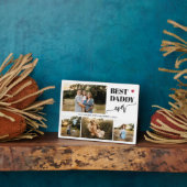 Best dad ever 4 photos personalized fotoplatte (Seite)