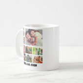 Best Dad Ever – 8 Photo Collage Frame Template Kaffeetasse (Vorderseite Links)