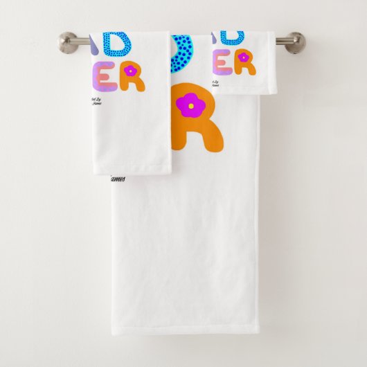 Best Dad Ever Bathroom Towel Set (Insitu)