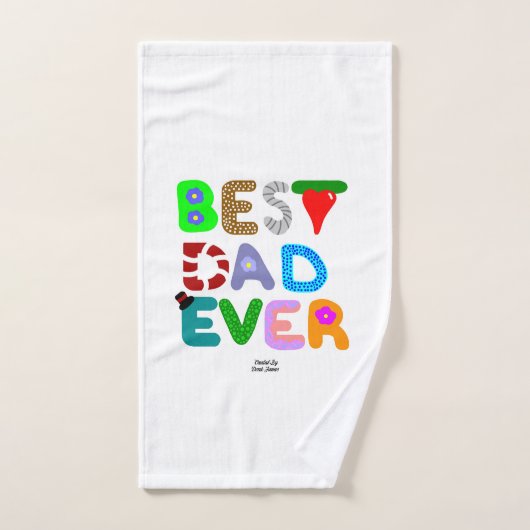 Best Dad Ever Bathroom Towel Set (Handtuch)