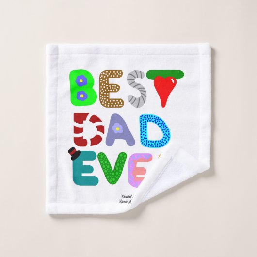 Best Dad Ever Bathroom Towel Set (Waschlappen)