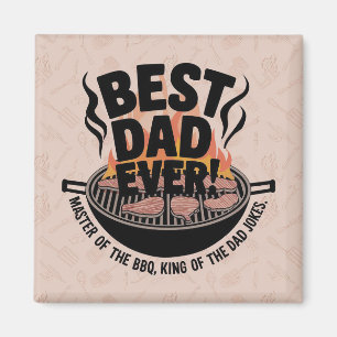 Best Dad Ever BBQ-Design – König des Grills Magnet