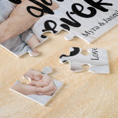 Best Dad Ever Black Custom Photo Gift From Kids Puzzle (Seite)