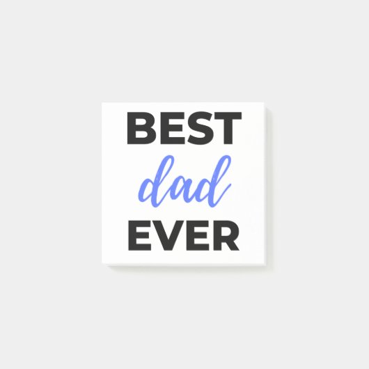 Best Dad Ever Black Post-it Klebezettel (Vorderseite)
