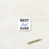 Best Dad Ever Black Post-it Klebezettel (Auf Schreibtisch)