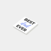 Best Dad Ever Black Post-it Klebezettel (angewinkelt)