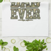 Best Dad Ever Camo Vintage Engraving Design_1 Geschirrtuch (Gefaltet)