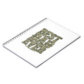 Best Dad Ever Camo Vintage Engraving Design_1 Notizblock (Linke Seite)