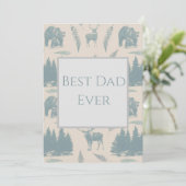 Best Dad Ever Card Karte (Stehend Vorderseite)