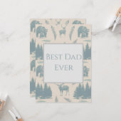 Best Dad Ever Card Karte (Vorderseite/Rückseite Beispiel)