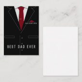 Best DAD Ever Card - Your Name / Text Mitteilungskarte (Vorne/Hinten)