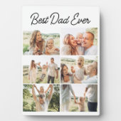 Best Dad Ever Custom 6 Photo Collage Fotoplatte (Vorderseite)