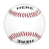 Best Dad Ever Custom Image Baseball (Vorderseite)