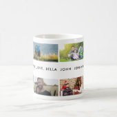 Best Dad Ever Custom Photo Collage Kaffeetasse (Mittel)