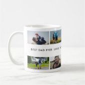 Best Dad Ever Custom Photo Collage Kaffeetasse (Links)