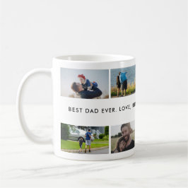 Best Dad Ever Custom Photo Collage Kaffeetasse