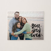Best Dad Ever Custom Photo Gift From Wife Kids Puzzle (Horizontal)