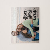 Best Dad Ever Custom Photo Gift From Wife Kids Puzzle (Vertikal)