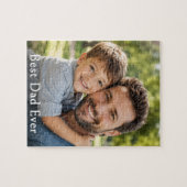 Best Dad Ever Custom Photo Keepsake Puzzle (Horizontal)