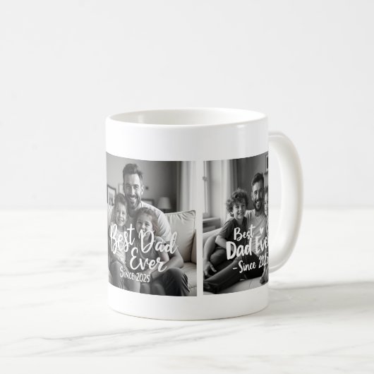 Best Dad Ever – Custom Photo Mug Kaffeetasse (VorderseiteRechts)