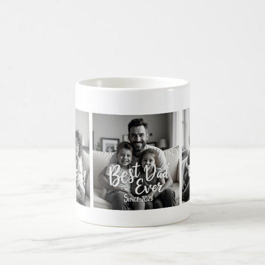 Best Dad Ever – Custom Photo Mug Kaffeetasse (Mittel)