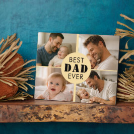 Best Dad Ever Custom Photo | Personalized Father’s Fotoplatte