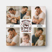 Best Dad Ever Custom Photo | Personalized Father’s Fotoplatte (Vorderseite)