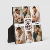 Best Dad Ever Custom Photo | Personalized Father’s Fotoplatte (Vorderseite)