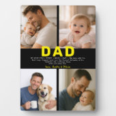 Best Dad Ever Custom Photo | Personalized Father’s Fotoplatte (Vorderseite)