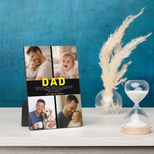 Best Dad Ever Custom Photo | Personalized Father’s Fotoplatte (Seite)
