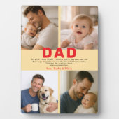 Best Dad Ever Custom Photo | Personalized Father’s Fotoplatte (Vorderseite)