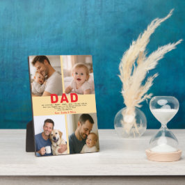 Best Dad Ever Custom Photo | Personalized Father’s Fotoplatte