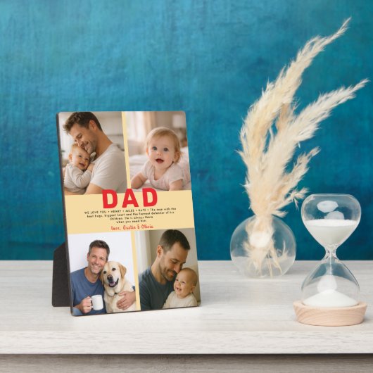 Best Dad Ever Custom Photo | Personalized Father’s Fotoplatte (Seite)