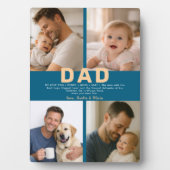 Best Dad Ever Custom Photo | Personalized Father’s Fotoplatte (Vorderseite)