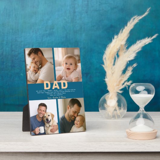Best Dad Ever Custom Photo | Personalized Father’s Fotoplatte (Seite)