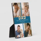 Best Dad Ever Custom Photo | Personalized Father’s Fotoplatte (Seite)