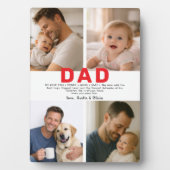 Best Dad Ever Custom Photo | Personalized Father’s Fotoplatte (Vorderseite)