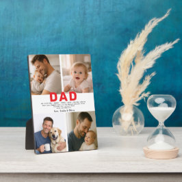 Best Dad Ever Custom Photo | Personalized Father’s Fotoplatte