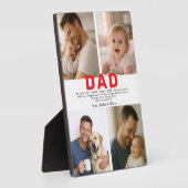 Best Dad Ever Custom Photo | Personalized Father’s Fotoplatte (Seite)
