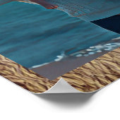 Best dad ever cute Foto Poster (Ecke)